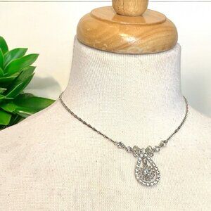 Vintage Art Deco LIND GAL Sterling Silver 16 Inch Necklace